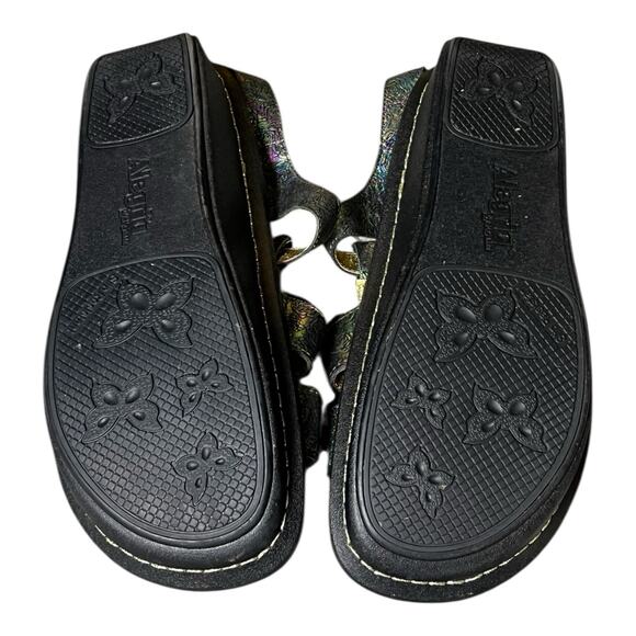 Alegria Kleo Abalone Rose Leather Metallic Sandals Women 11 Shoes Slip Resistant - Picture 5 of 9